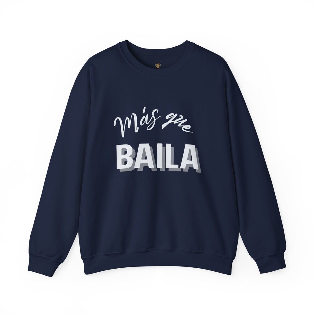mas que baila | unisex heavy blend™ crewneck sweatshirt