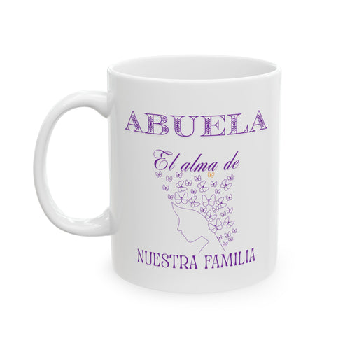 Abuela - alma de nuestra familia | purple | ceramic coffee cup