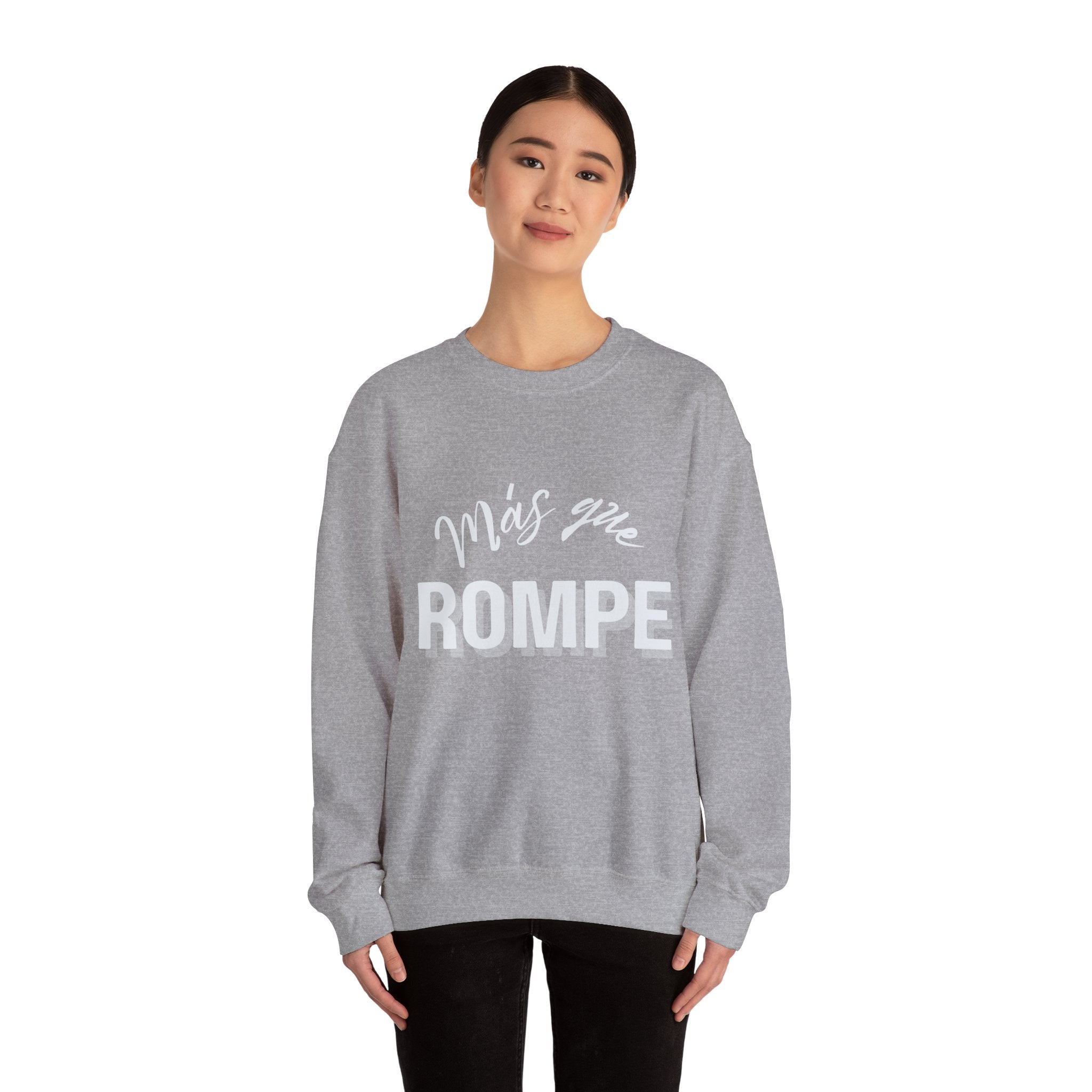 mas que rompe |  unisex heavy blend™ crewneck sweatshirt