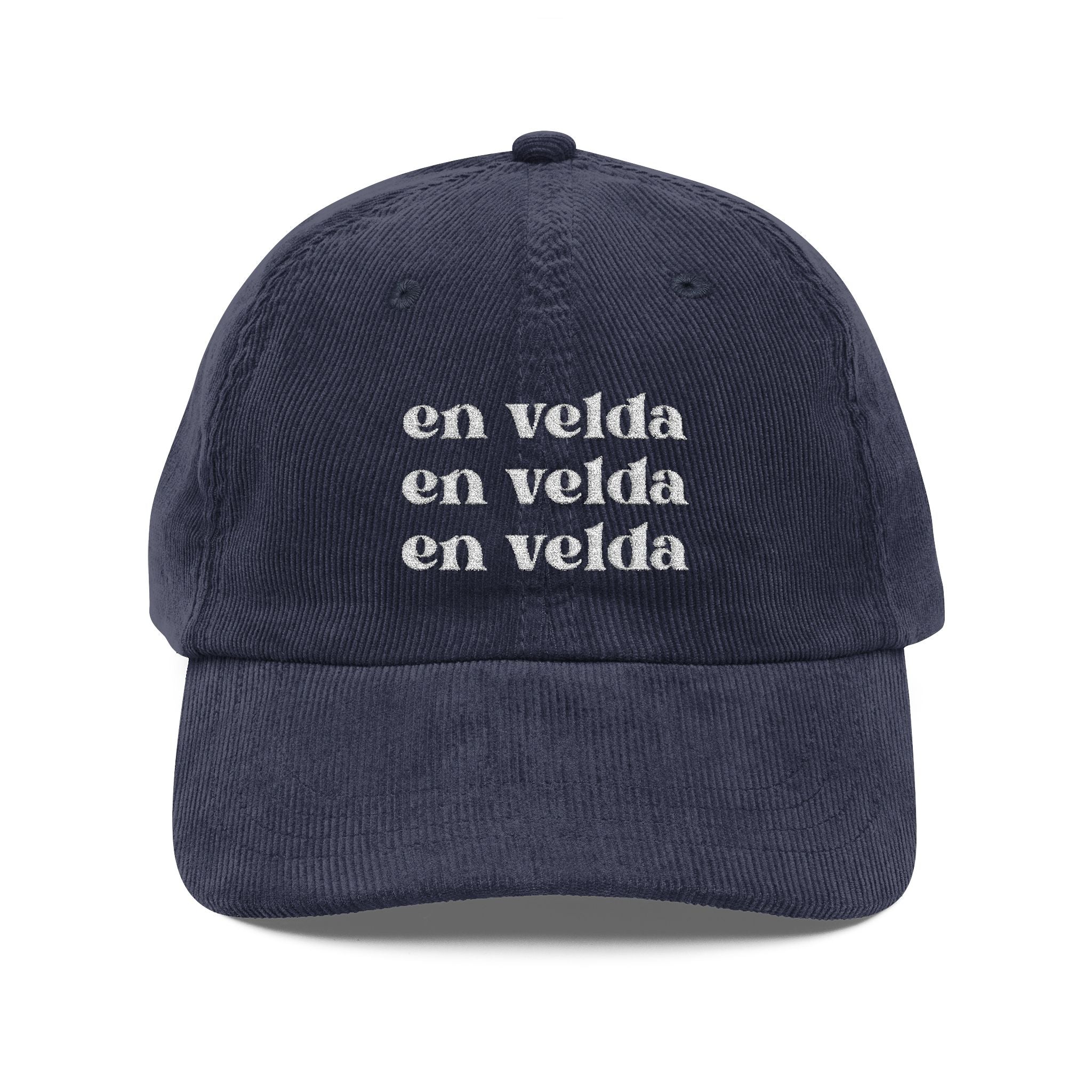 en velda - small caps | embroidered corduroy cap | vintage baseball hat