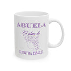 Abuela - alma de nuestra familia | purple | ceramic coffee cup