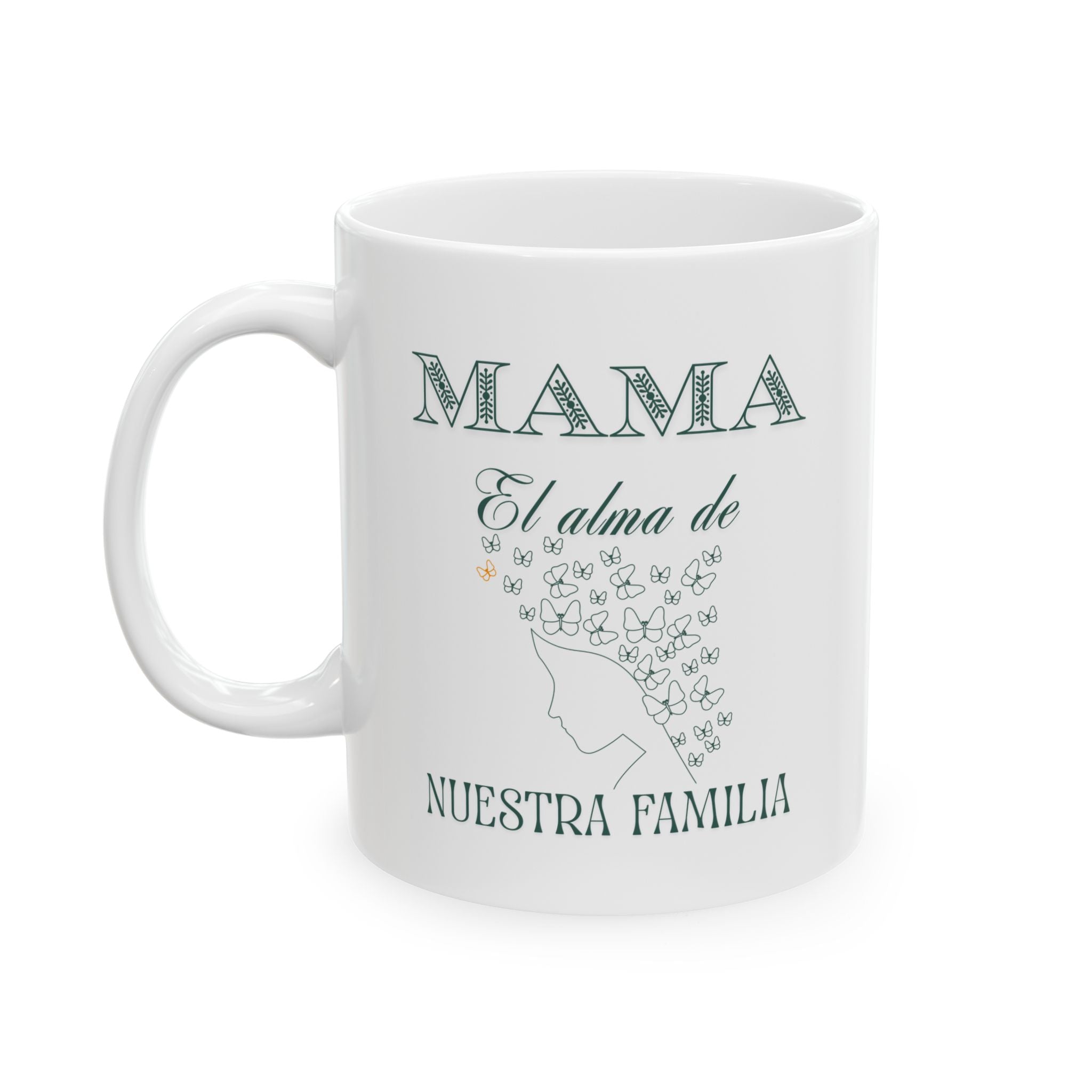 Mama - alma de nuestra familia | green | ceramic coffee cup