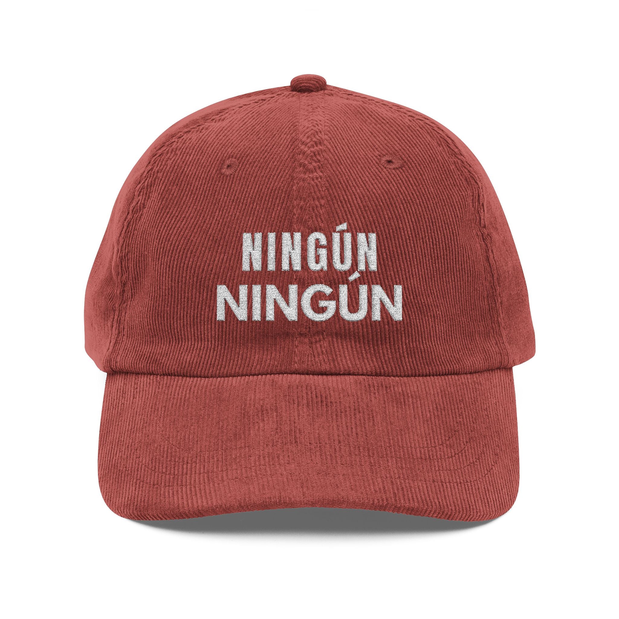 ningún ningún | embroidered corduroy cap | vintage baseball hat