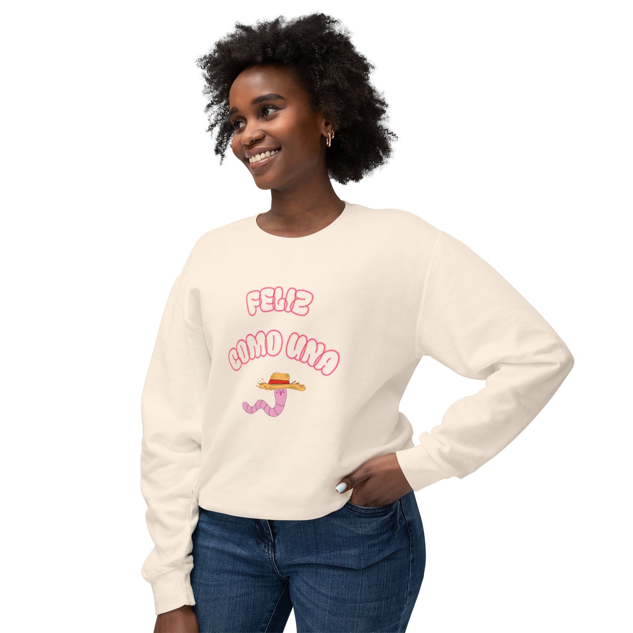 feliz como una lombriz | sudadera| pullover sweater