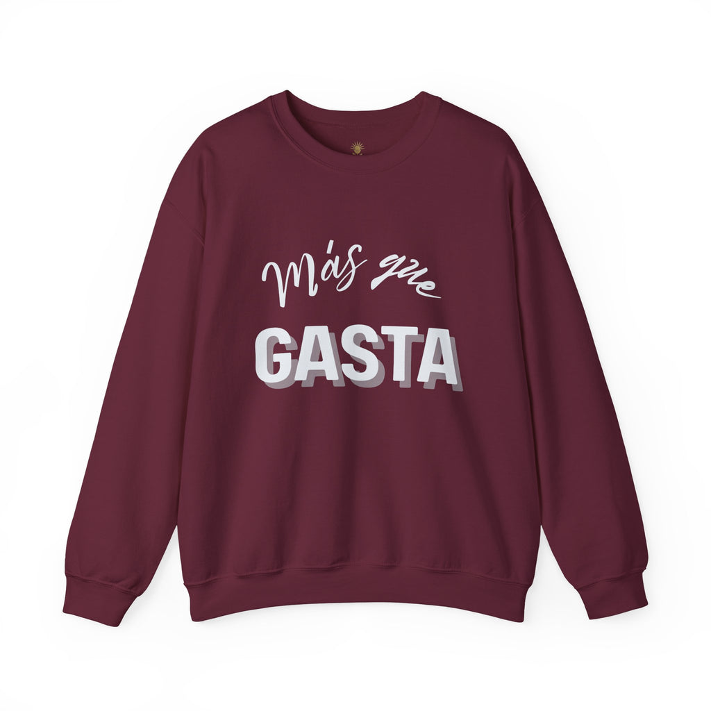 mas que gasta | unisex heavy blend™ crewneck sweatshirt