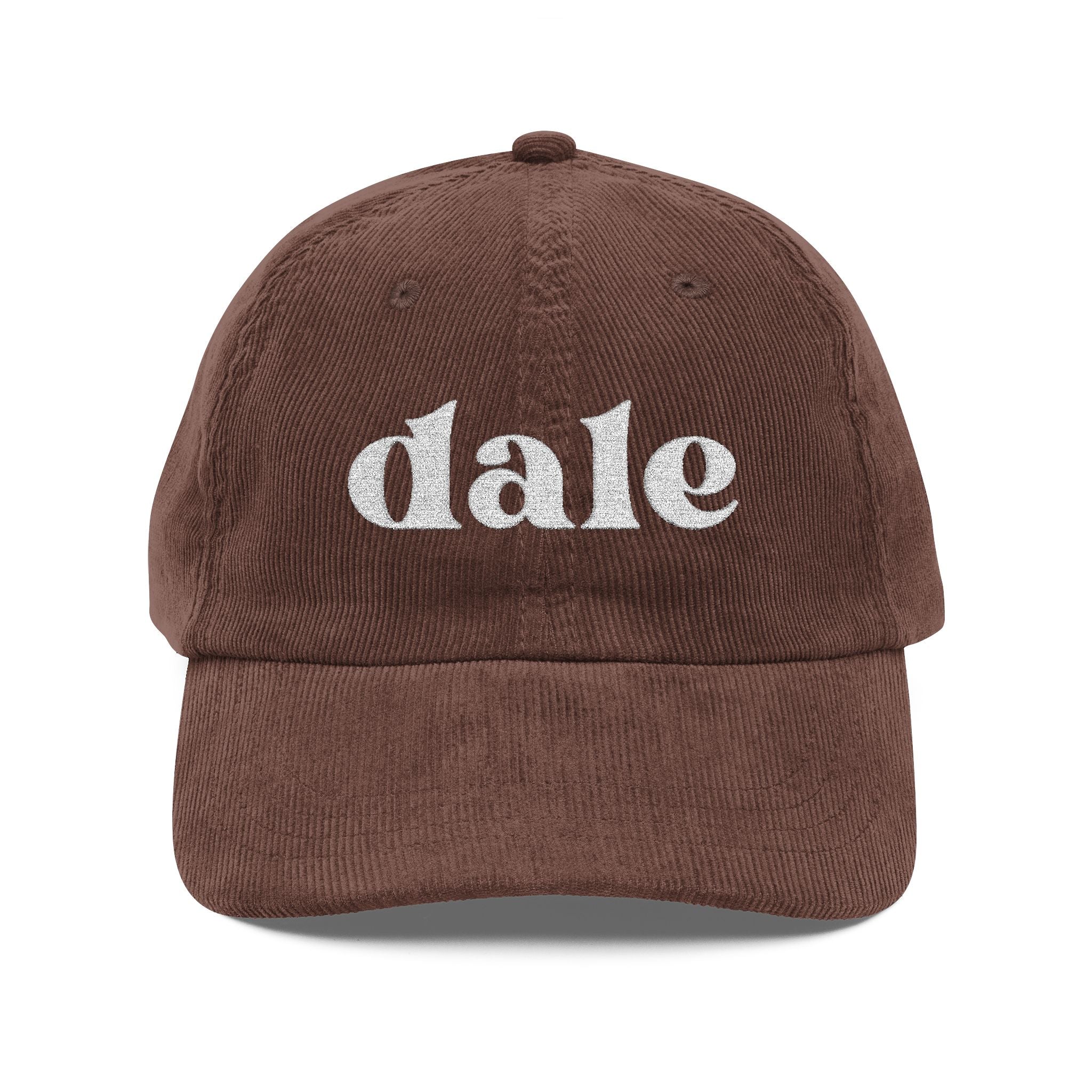 dale | embroidered corduroy cap | vintage baseball hat
