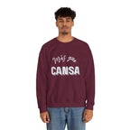 mas que cansa | unisex heavy blend™ crewneck sweatshirt