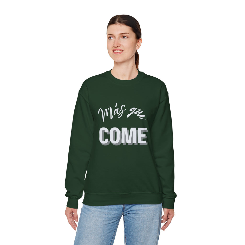 mas que come | unisex heavy blend™ crewneck sweatshirt