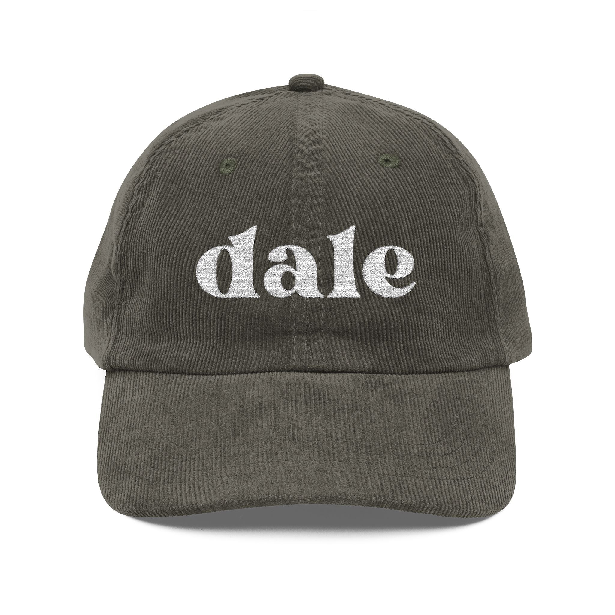 dale | embroidered corduroy cap | vintage baseball hat