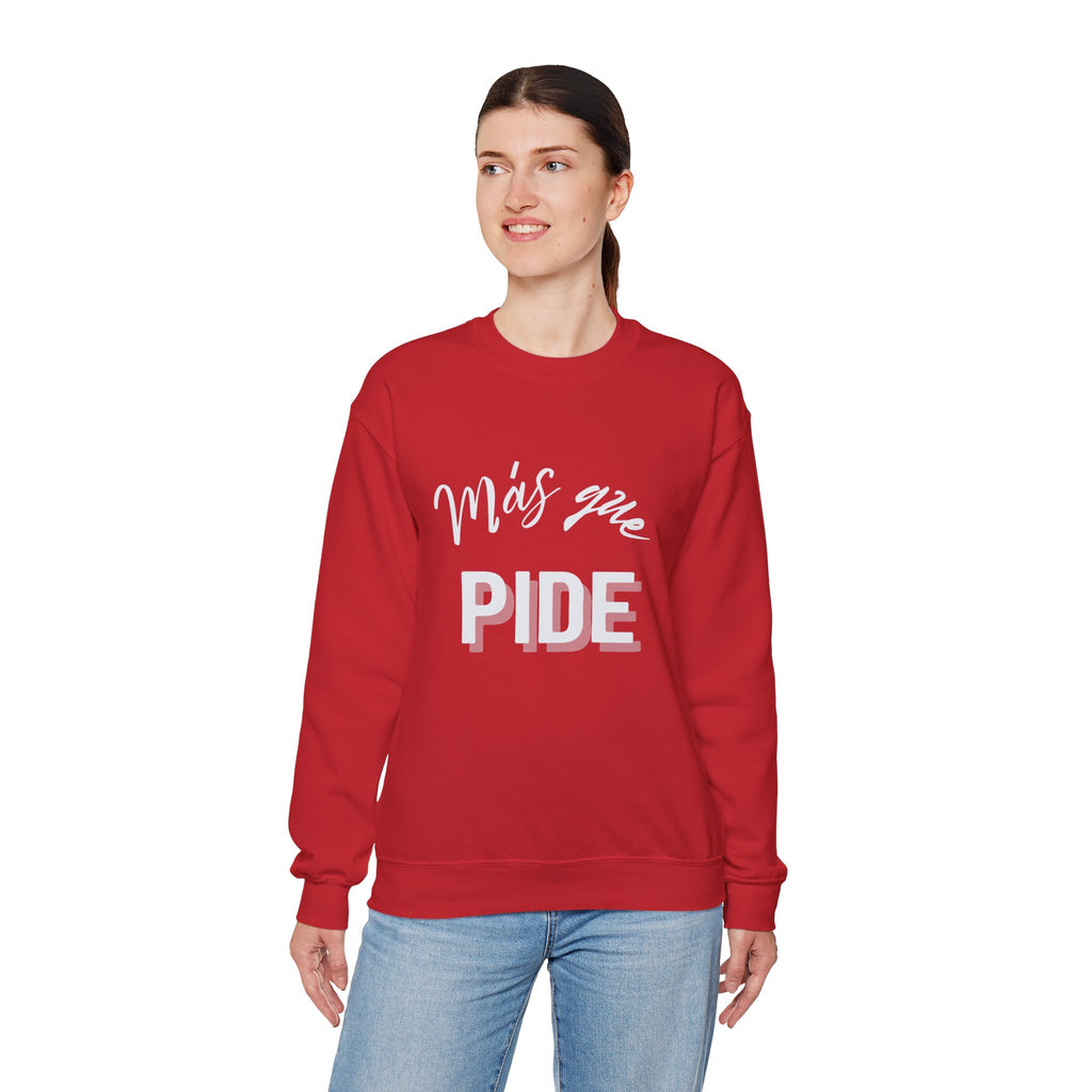 mas que pide | unisex heavy blend™ crewneck sweatshirt