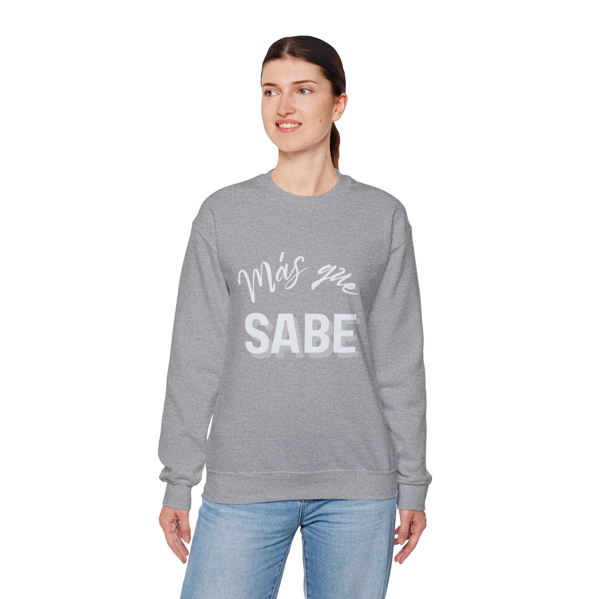 mas que sabe | unisex heavy blend™ crewneck sweatshirt