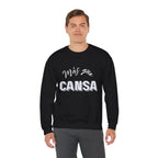 mas que cansa | unisex heavy blend™ crewneck sweatshirt