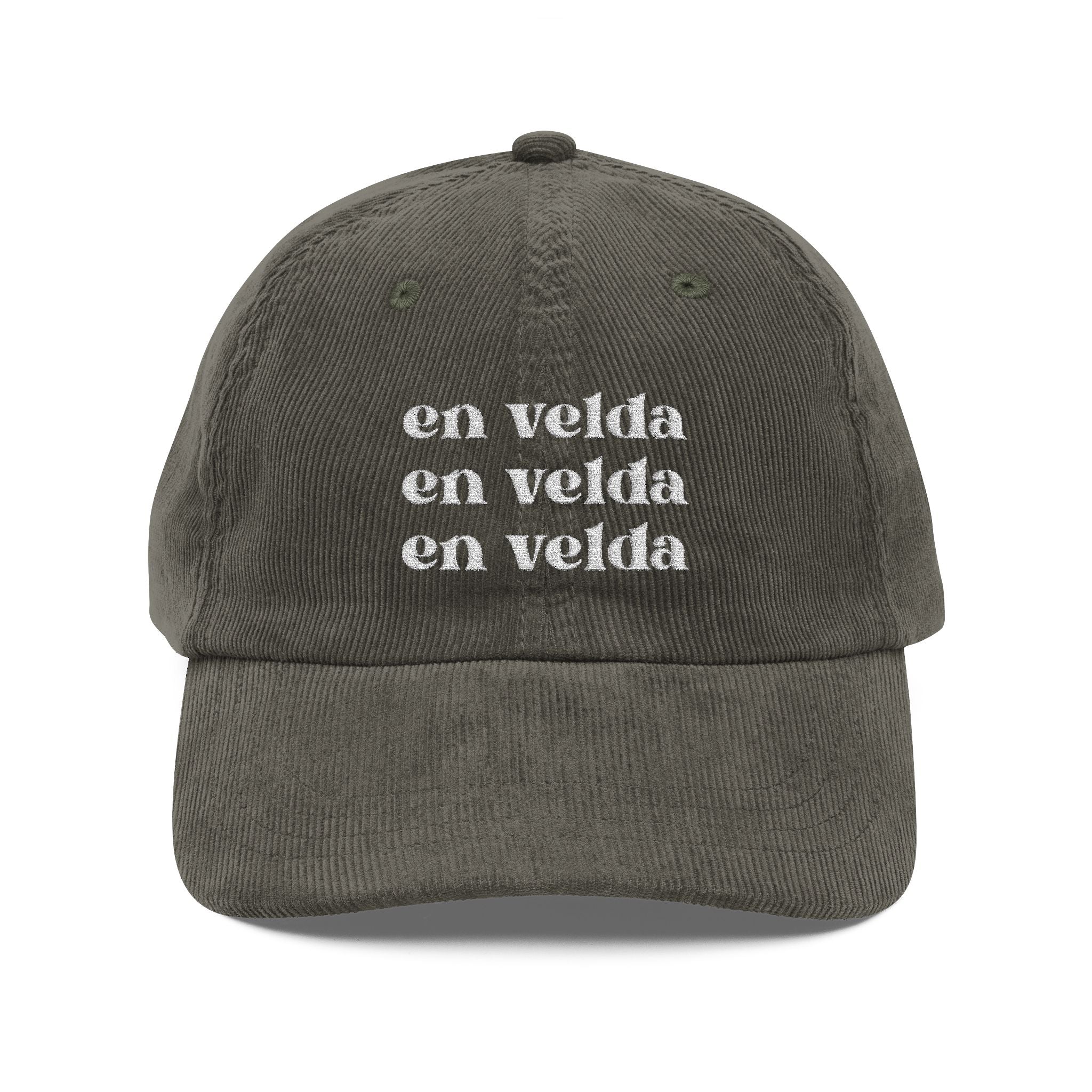 en velda - small caps | embroidered corduroy cap | vintage baseball hat