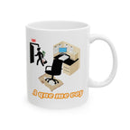 a que me voy | mujer | ceramic coffee cup
