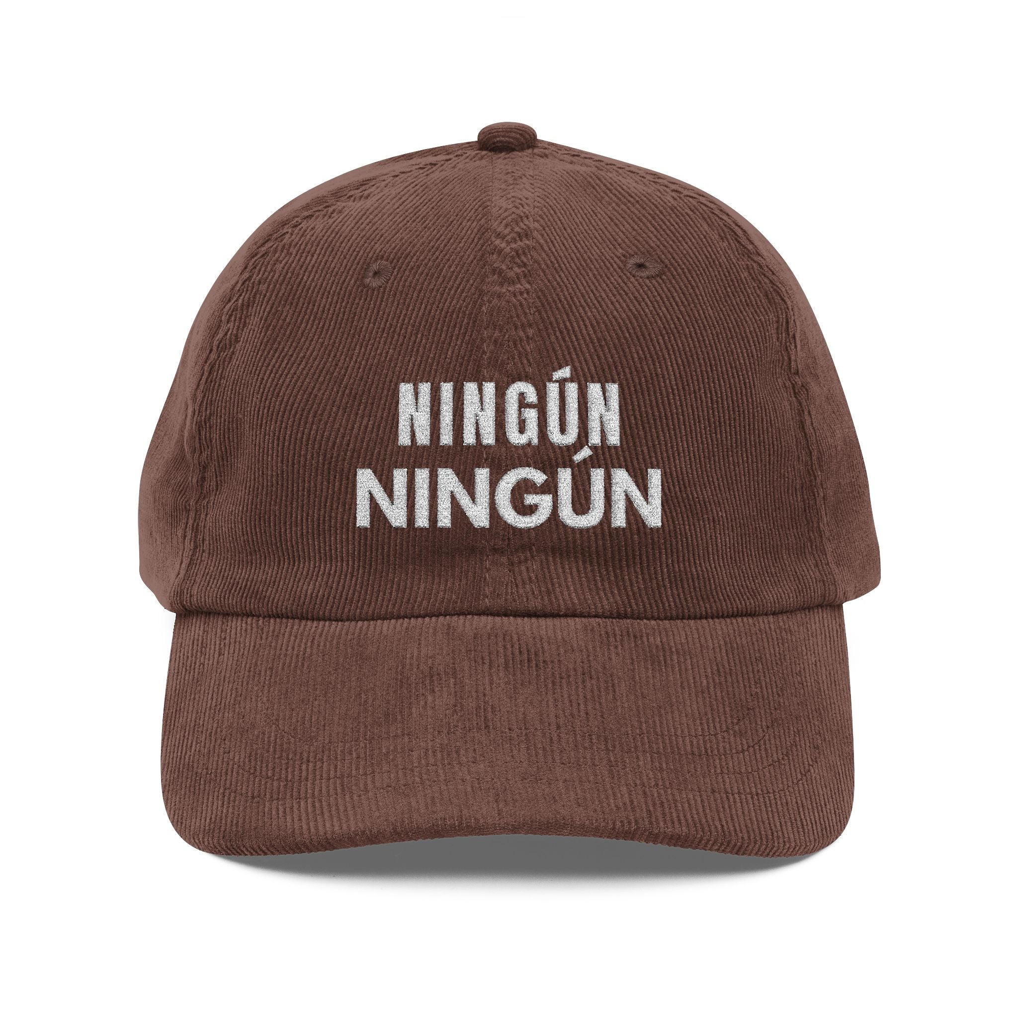 ningún ningún | embroidered corduroy cap | vintage baseball hat