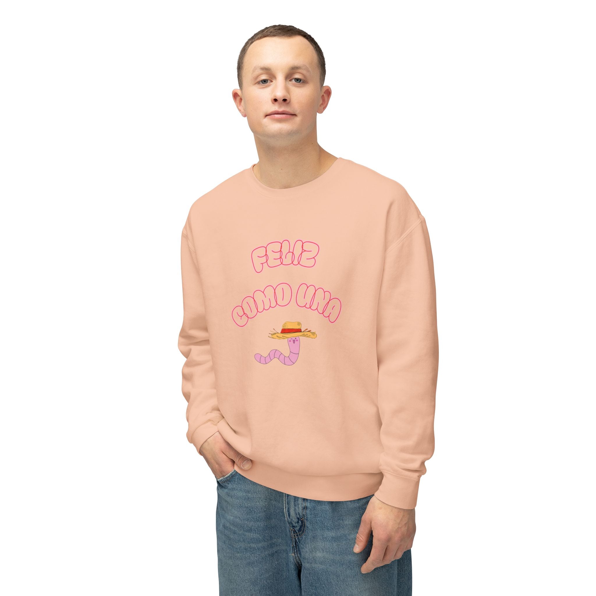 feliz como una lombriz | sudadera| pullover sweater
