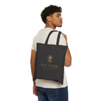 sol y flor logo tote bag | cotton canvas beach market tote