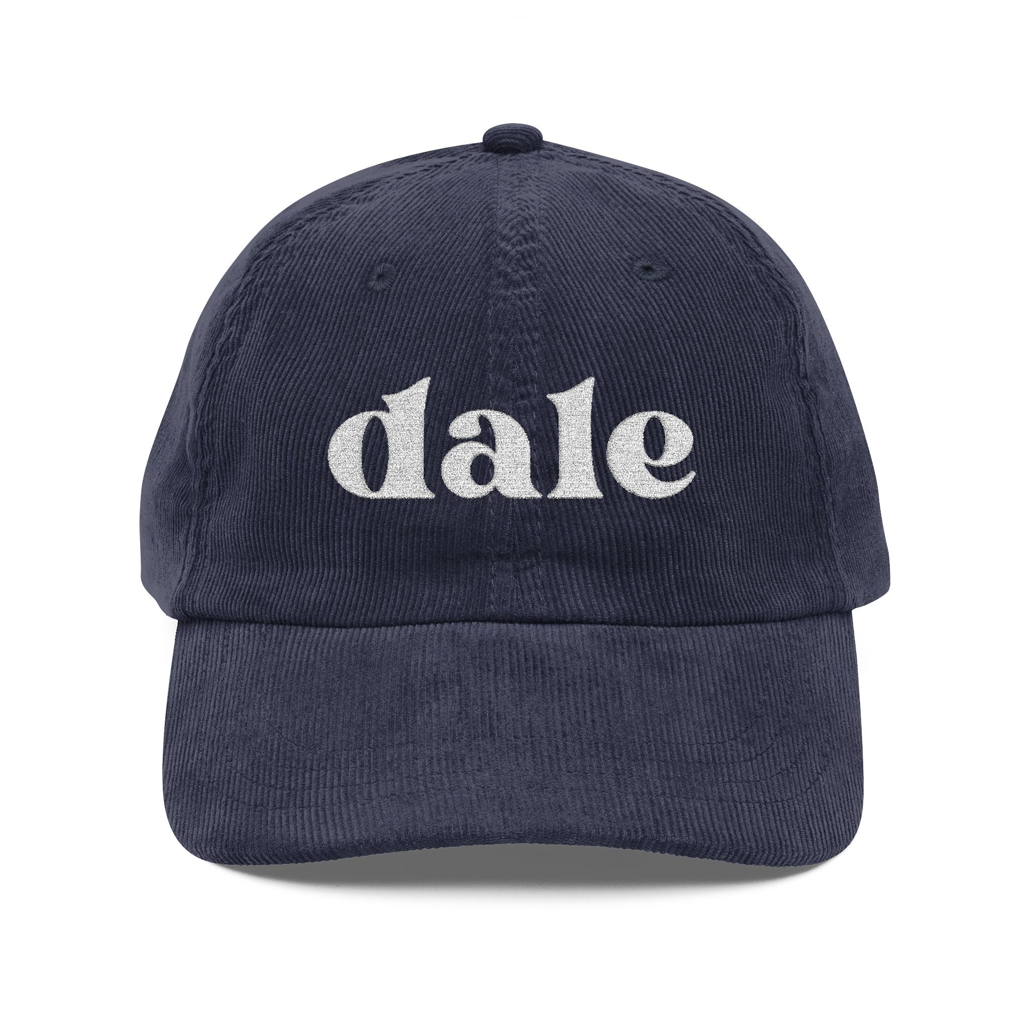 dale | embroidered corduroy cap | vintage baseball hat
