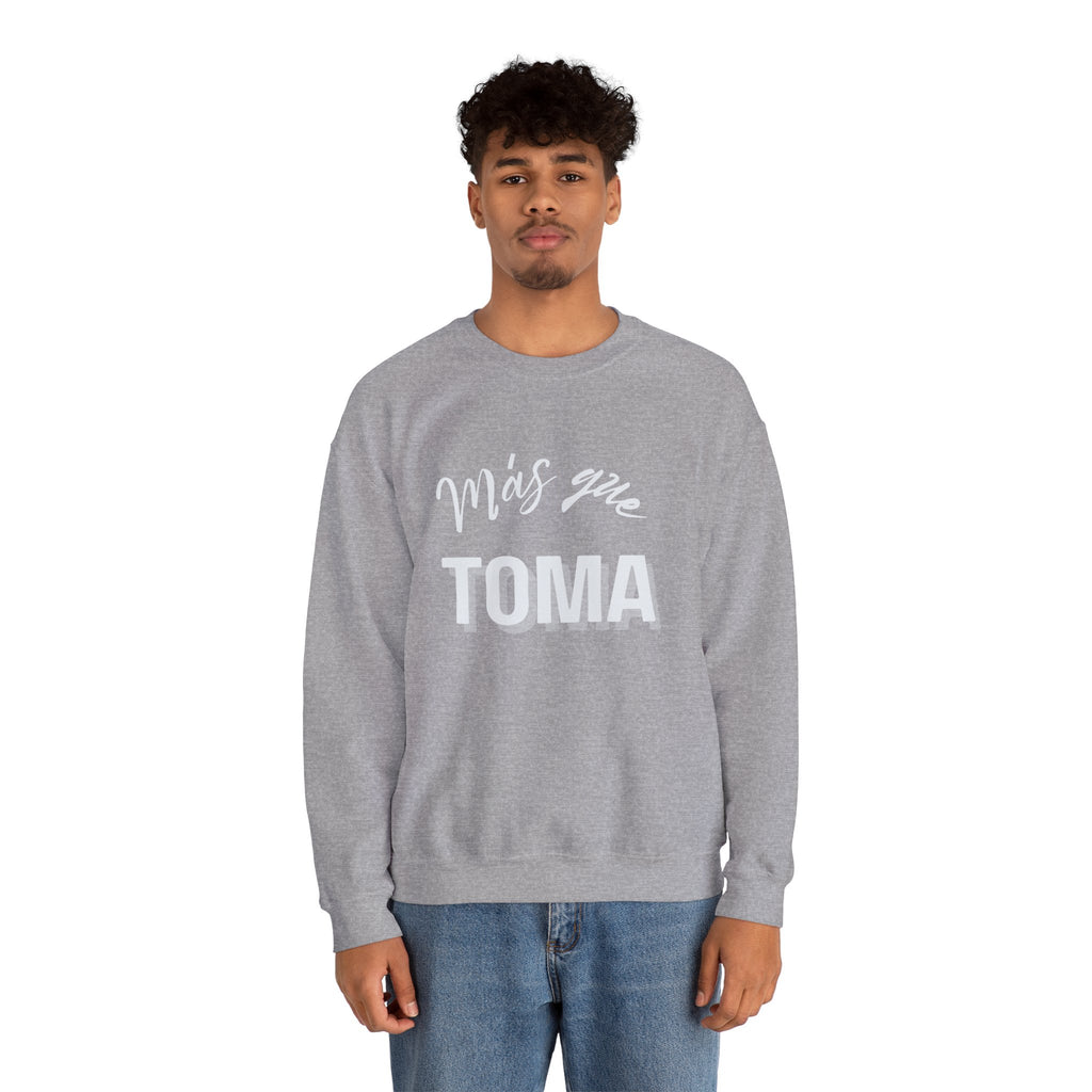 mas que toma | unisex heavy blend™ crewneck sweatshirt