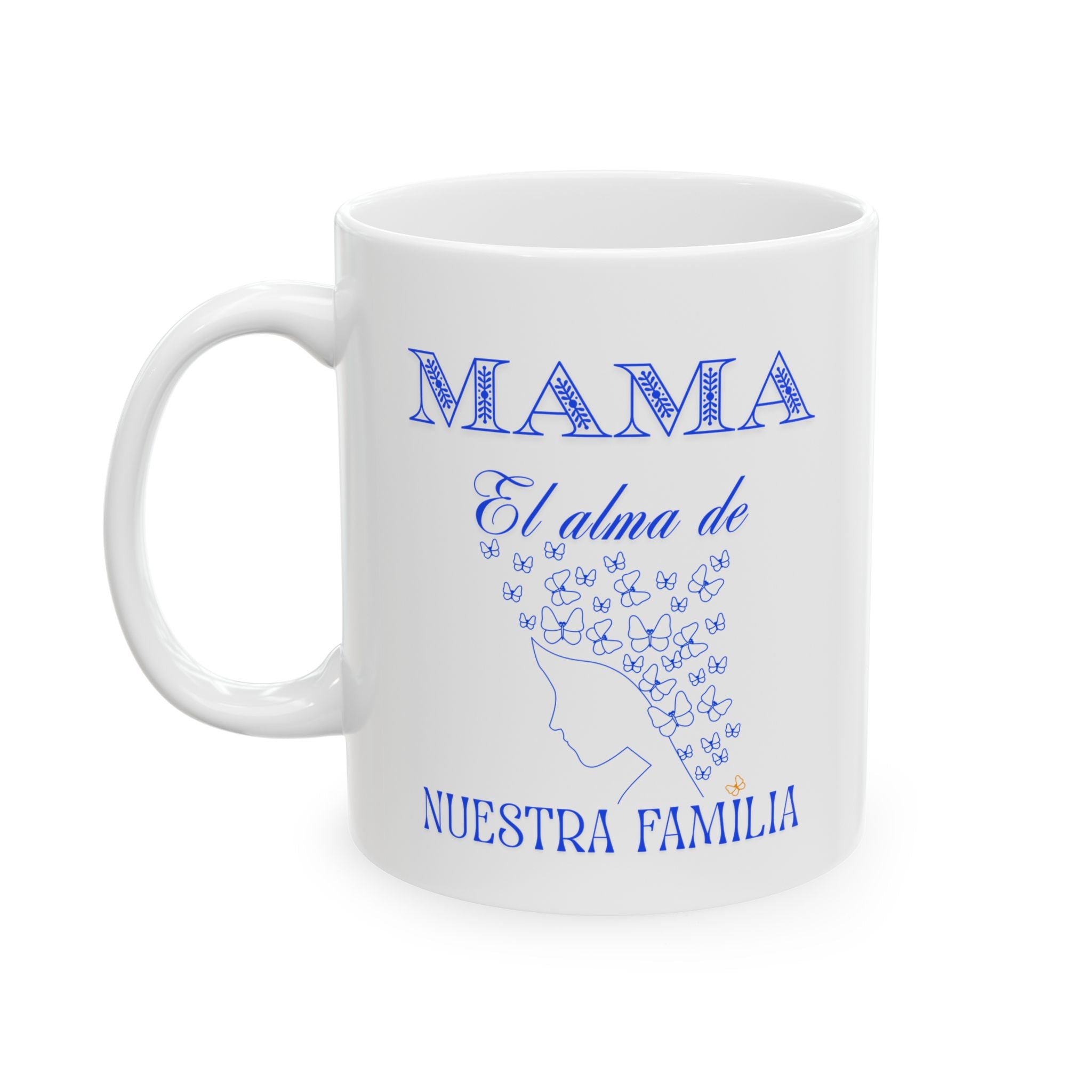 Mama - alma de nuestra familia | blue | ceramic coffee cup