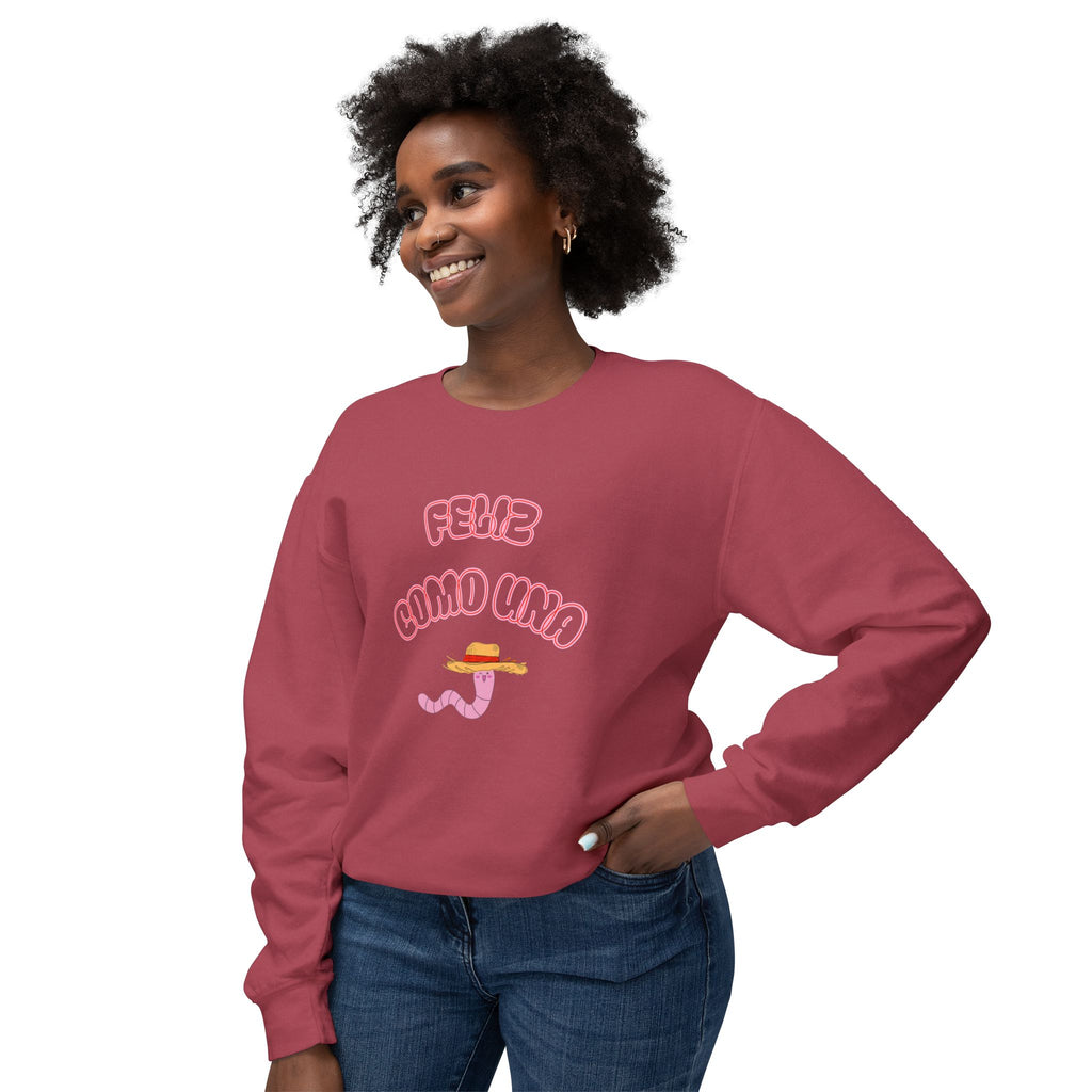 feliz como una lombriz | sudadera| pullover sweater