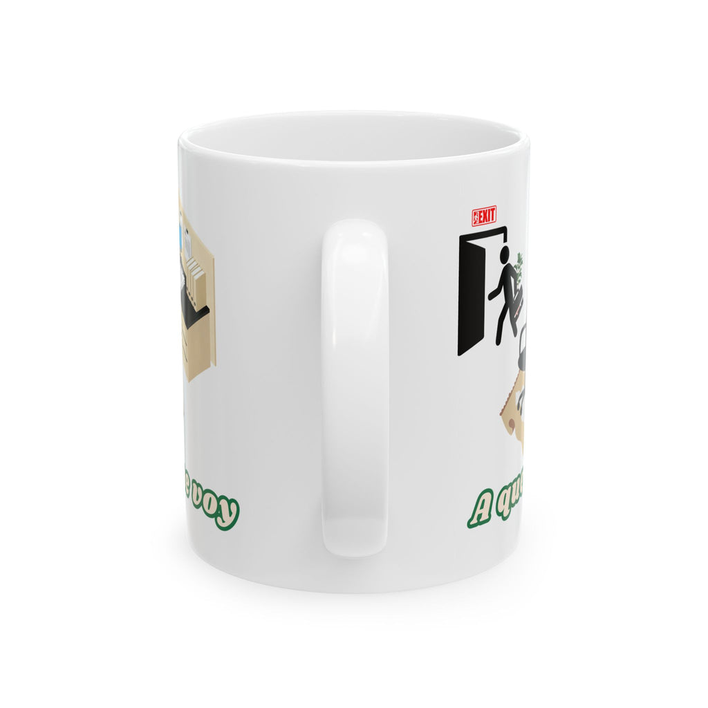 a que me voy | ceramic coffee cup