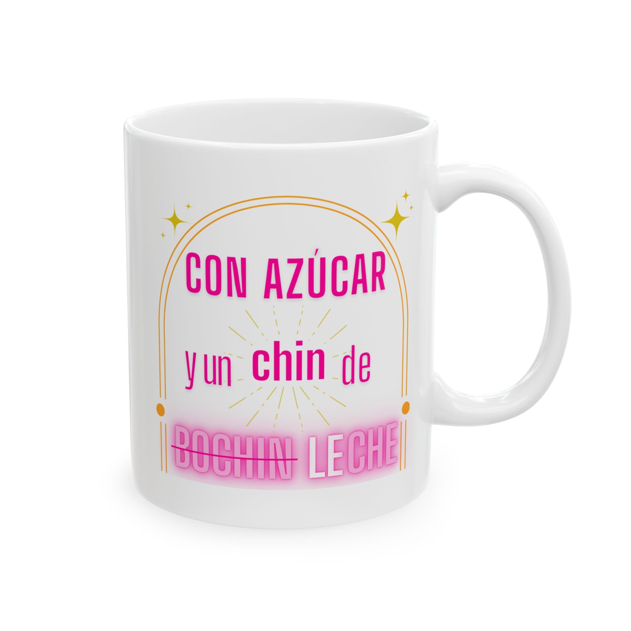con azucar y LECHE | ceramic mug, (11oz, 15oz)