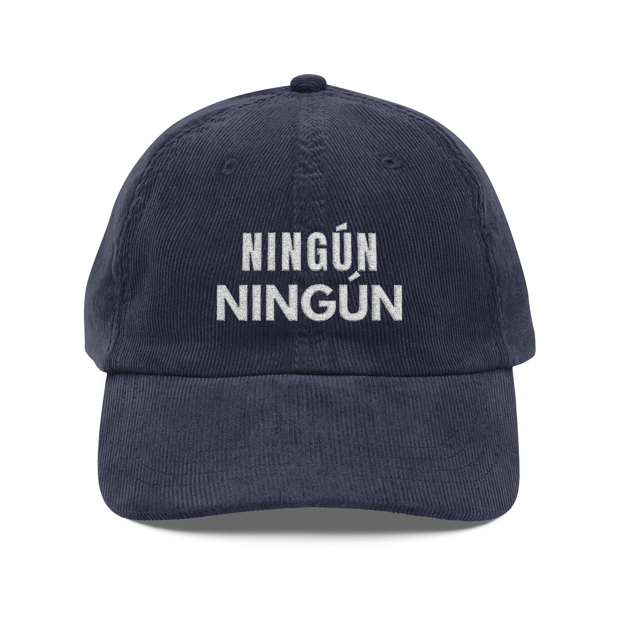 ningún ningún | embroidered corduroy cap | vintage baseball hat