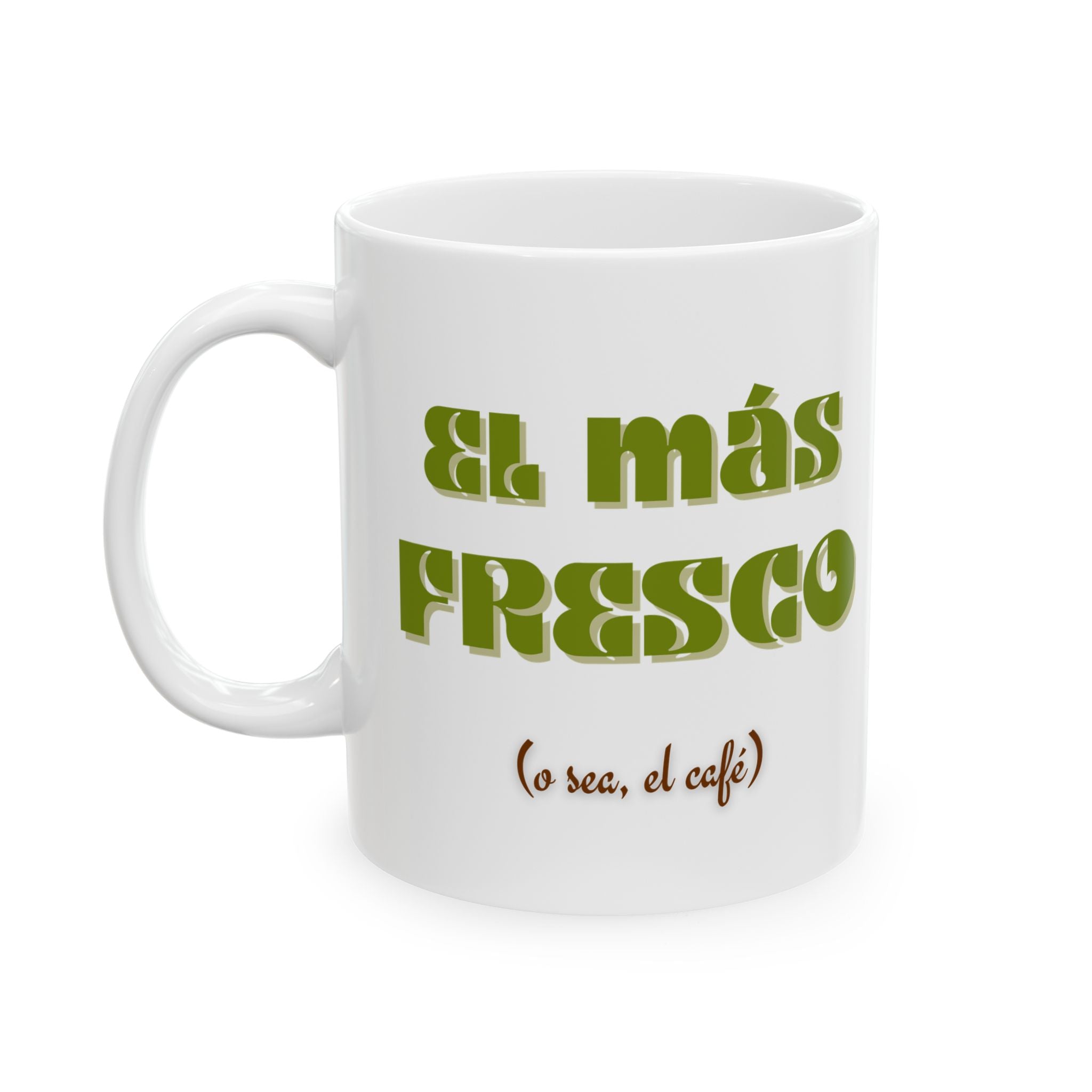 el mas fresco | retro ceramic coffee cup