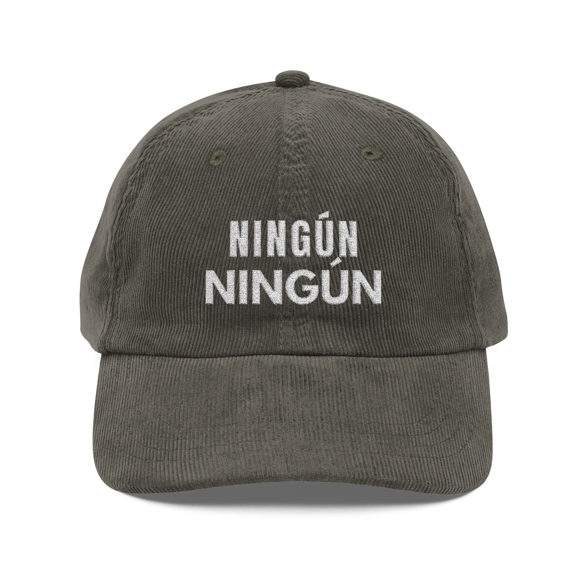 ningún ningún | embroidered corduroy cap | vintage baseball hat