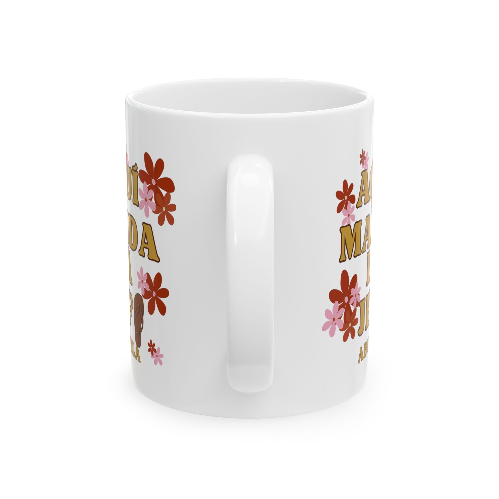 aqui manda la jefa | abuela | chancla | ceramic coffee cup