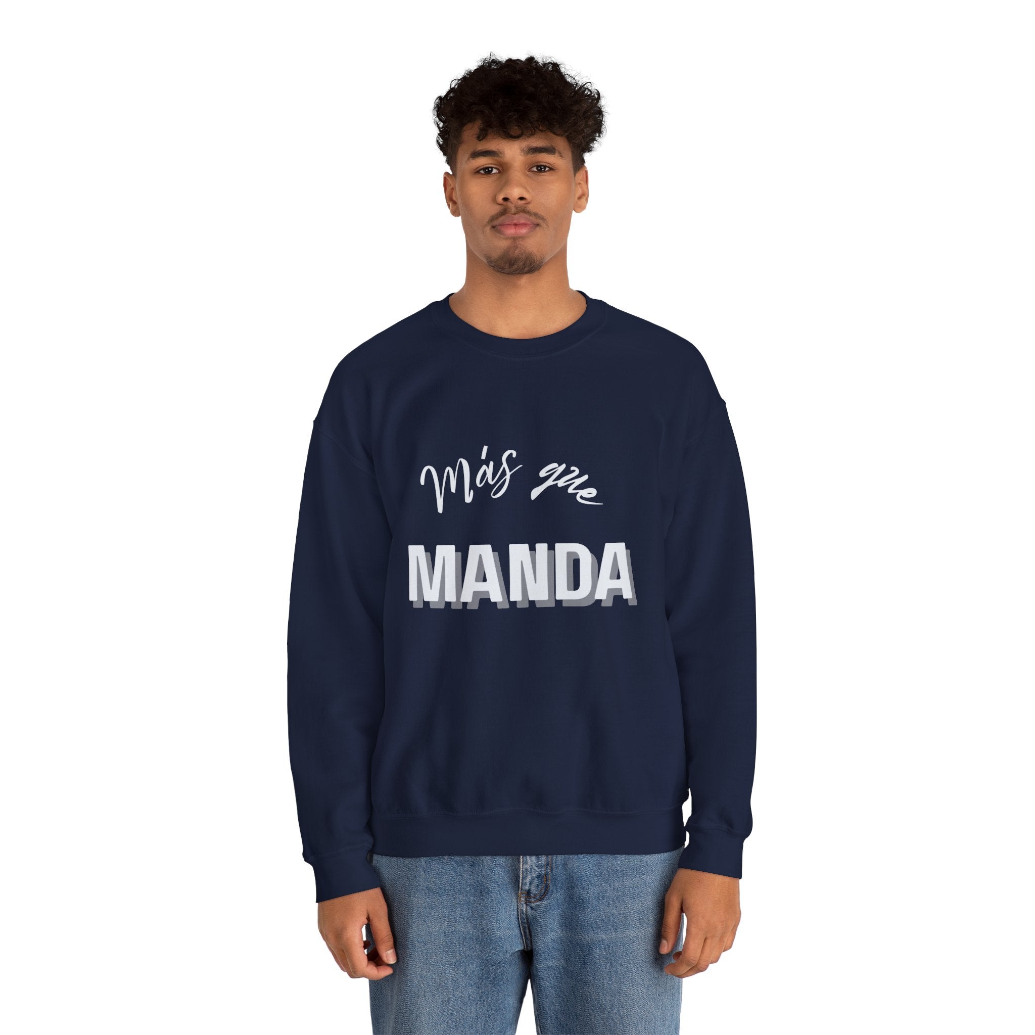 mas que manda | unisex heavy blend™ crewneck sweatshirt