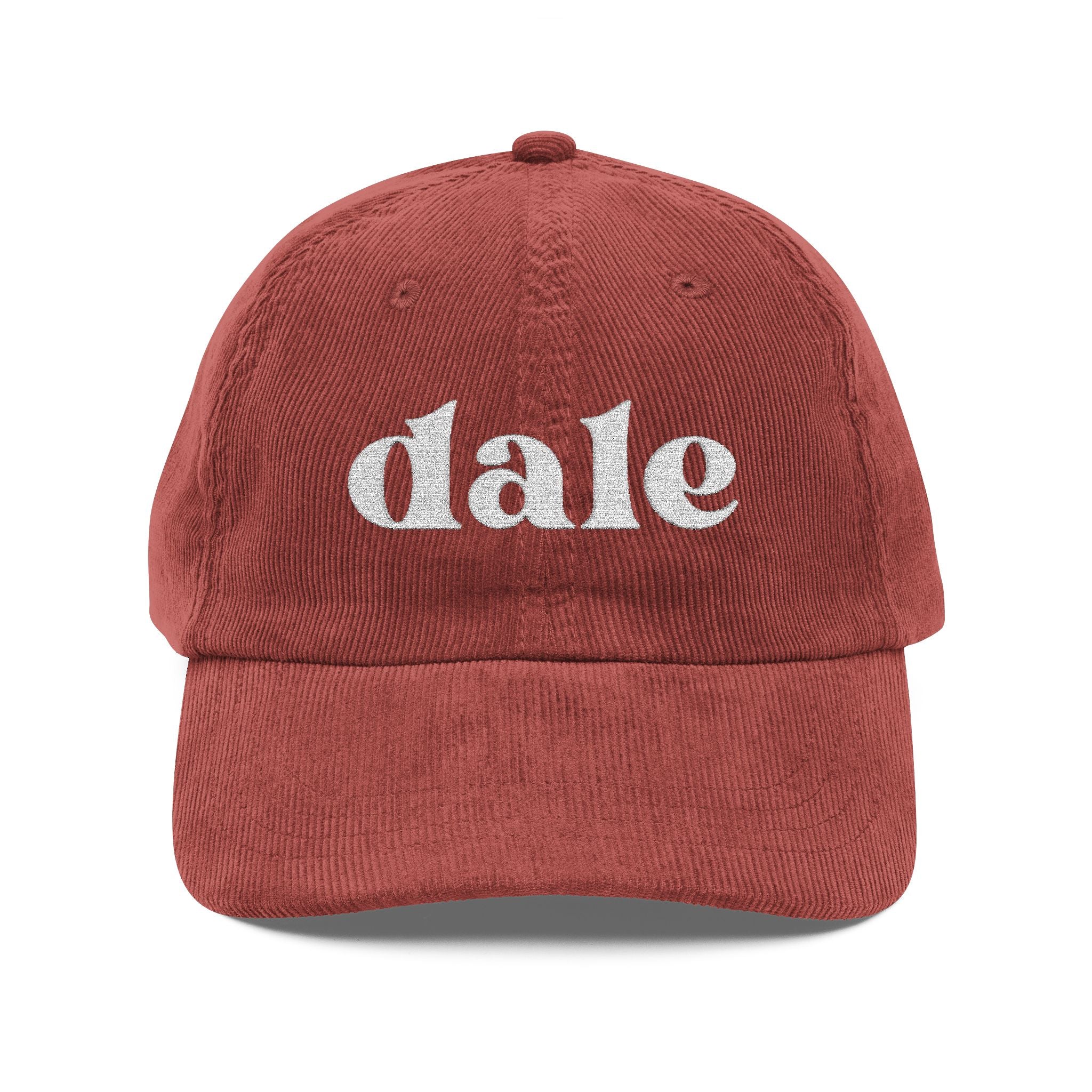 dale | embroidered corduroy cap | vintage baseball hat