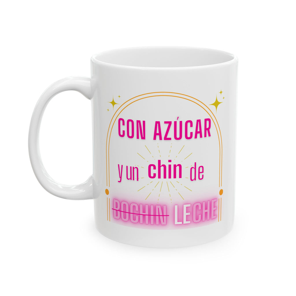 con azucar y LECHE | ceramic mug, (11oz, 15oz)