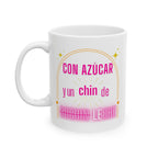 con azucar y LECHE | ceramic mug, (11oz, 15oz)