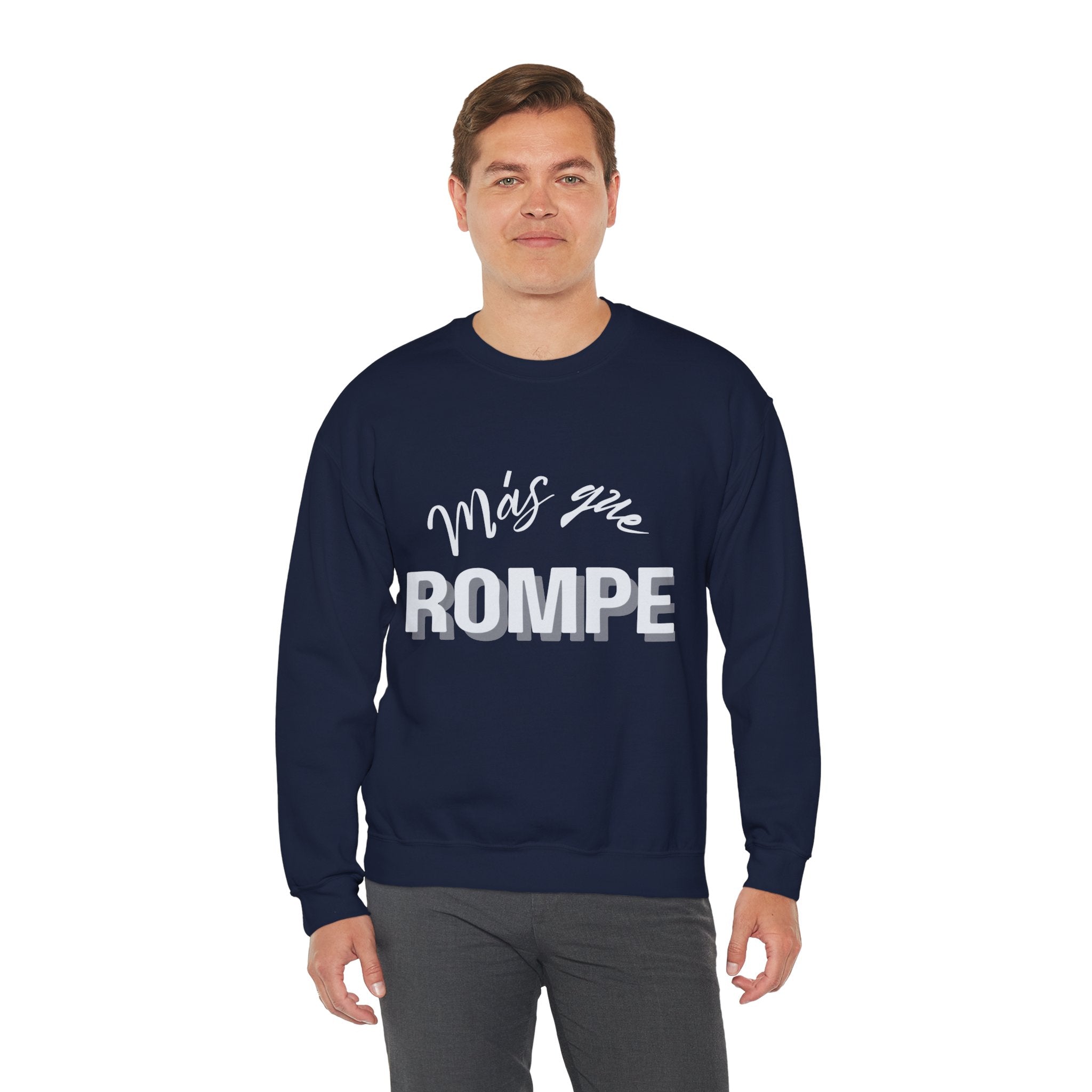 mas que rompe |  unisex heavy blend™ crewneck sweatshirt