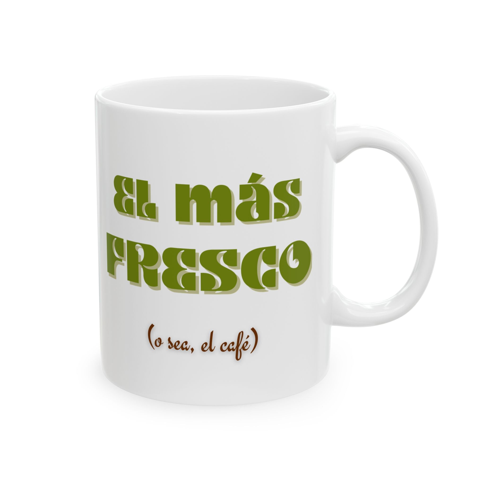 el mas fresco | retro ceramic coffee cup