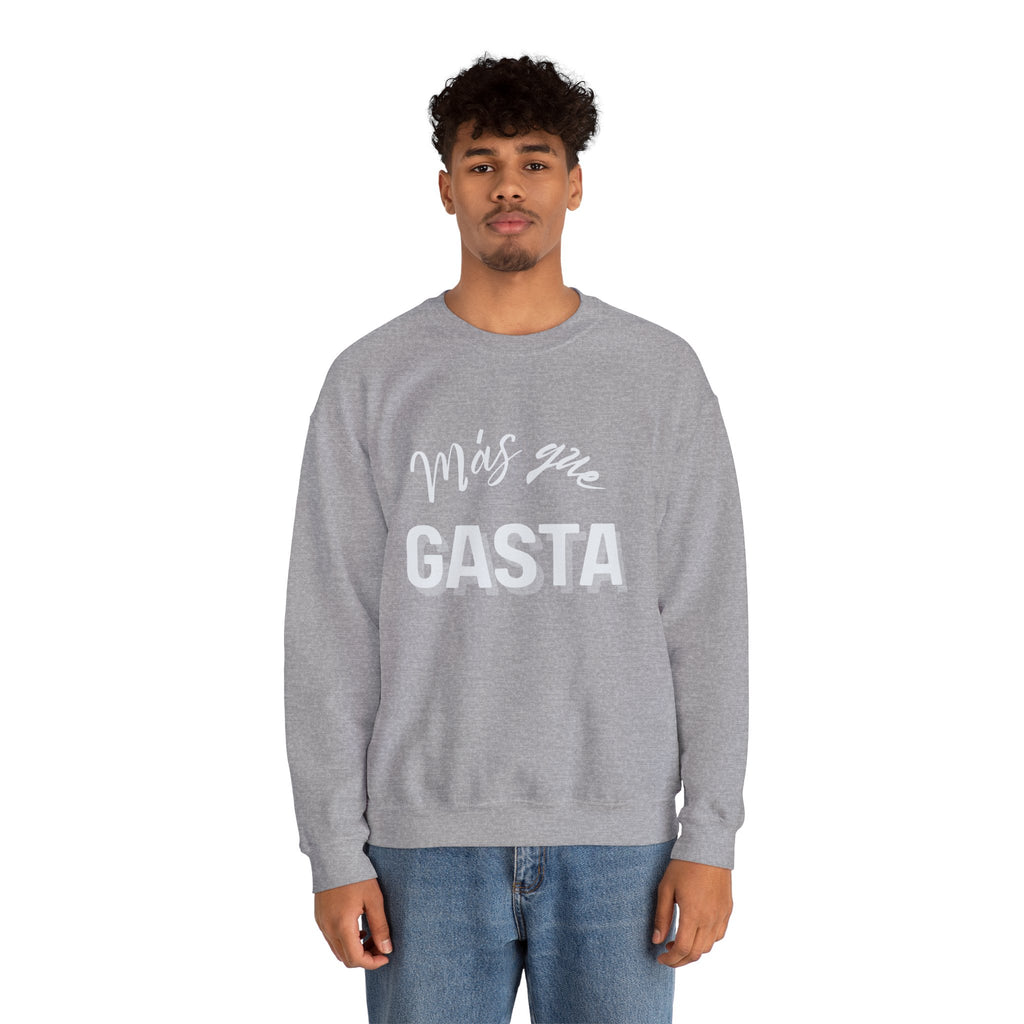 mas que gasta | unisex heavy blend™ crewneck sweatshirt